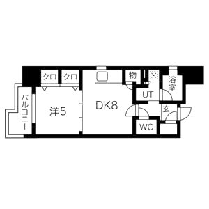アーバントラベライフ京都清水五条別邸(4戸) 部屋の間取り図