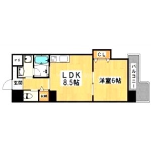 住吉橋ポルトの間取り図