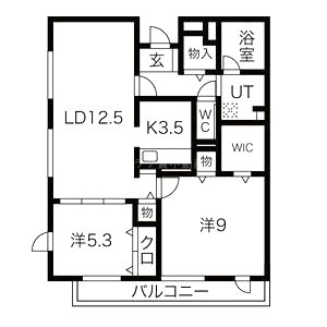 Crescent小松の間取り図
