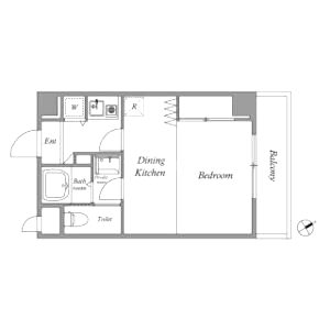 The Peak Namba Minami Eliteの間取り図