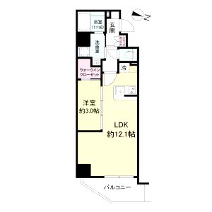 ArtizA緑地公園の間取り図