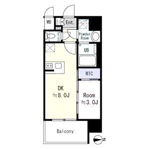 エスリード大阪CENTRALの間取り図