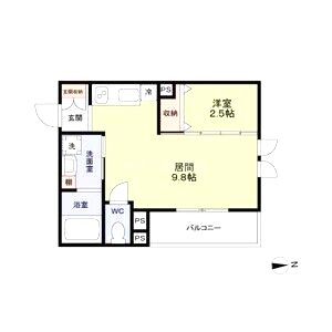 エターナルシー平磯の間取り図