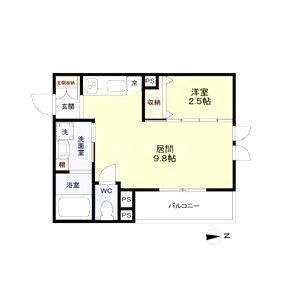 エターナルシー平磯の間取り図