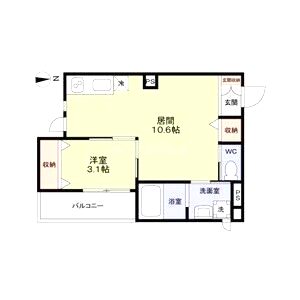 エターナルシー平磯の間取り図