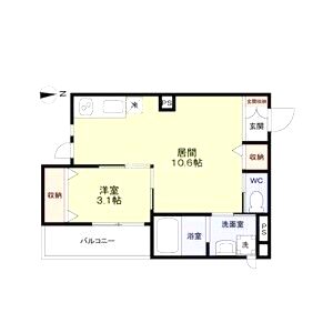 エターナルシー平磯の間取り図