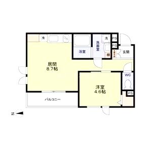 エターナルシー平磯の間取り図