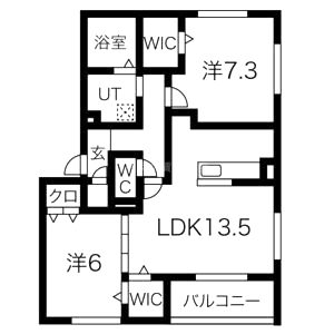 サン・フローラ伏見板橋 部屋の間取り図