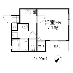 ワコーレヴィータ生田町の間取り図