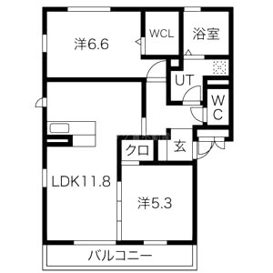 ソレアード大塚 住居の間取り図
