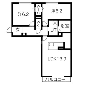 アンリエッタ 部屋の間取り図