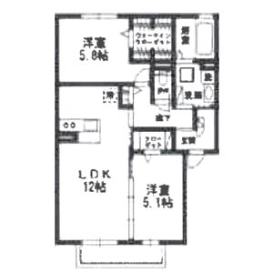 le chez moiの間取り図