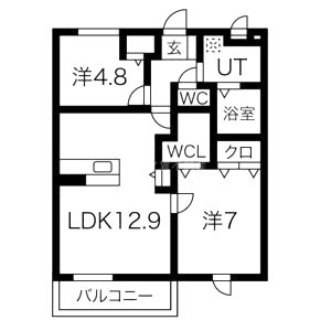 セジュールワイバーン 住居の間取り図