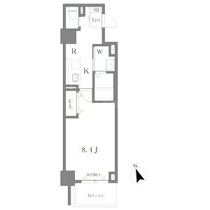 MISTRAL姫路駅前VII 高尾町の間取り図