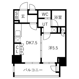 リーガル新福島の間取り図