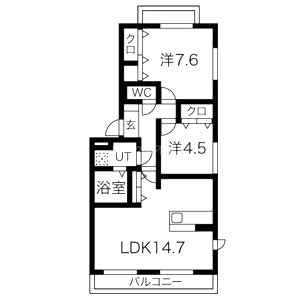 さくらテラス 住居の間取り図