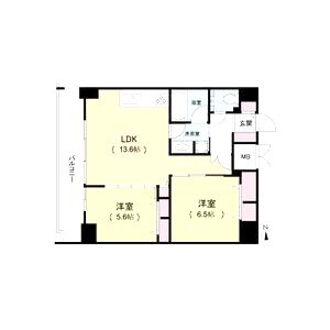 ルネフラッツ松屋町駅前の間取り図