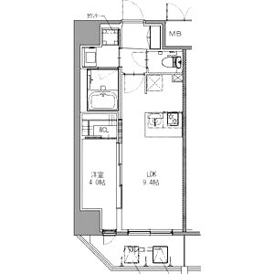 S-RESIDENCE神戸みなと元町aloの間取り図