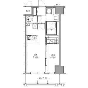 S-RESIDENCE神戸みなと元町aloの間取り図
