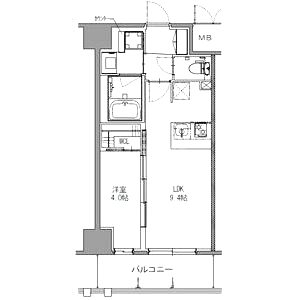 S-RESIDENCE神戸みなと元町aloの間取り図