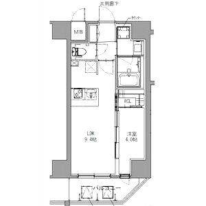 S-RESIDENCE神戸みなと元町aloの間取り図