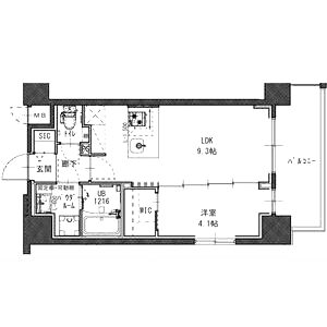 S-RESIDENCE江坂focalの間取り図
