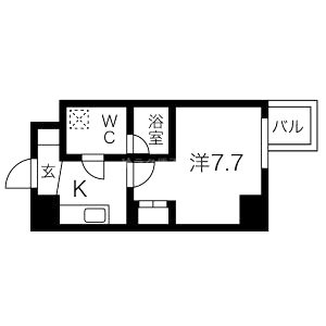 リップル南森町IIの間取り図