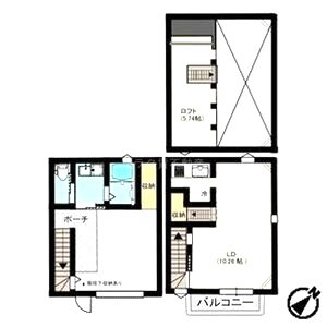 【IDC】パロスGT塩屋(パロスジーティーシオの間取り図