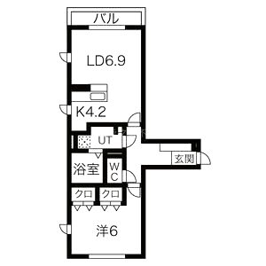 グレイスコート神戸山本通の間取り図