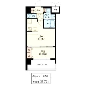 スプランディッド梅田北の間取り図