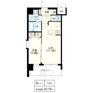スプランディッド梅田北の間取り図