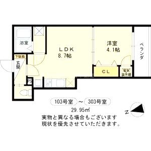 きらら 清和園の間取り図
