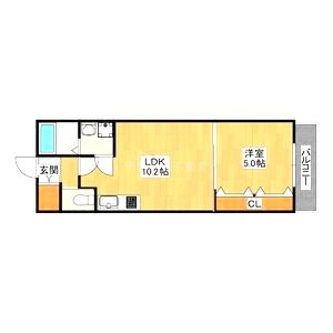 セレニティ照ヶ丘矢田A棟の間取り図
