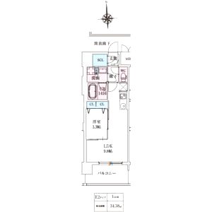 スプランディッド大阪EASTの間取り図