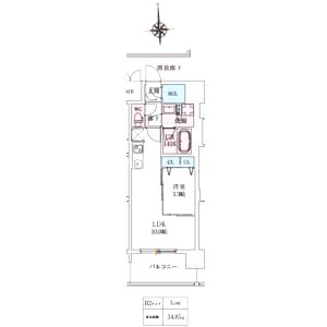 スプランディッド大阪EASTの間取り図