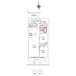 スプランディッド大阪EASTの間取り図