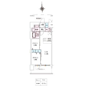 スプランディッド大阪EASTの間取り図