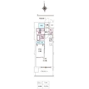 スプランディッド大阪EASTの間取り図