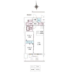 スプランディッド大阪EASTの間取り図