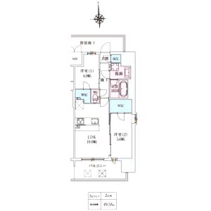 スプランディッド大阪EASTの間取り図