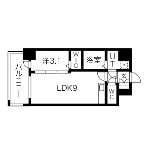 エスグランデ難波グランツ(旧:ミラージュパレス難波グランツ)の間取り図