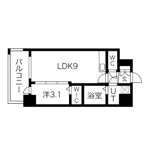 エスグランデ難波グランツ(旧:ミラージュパレス難波グランツ)の間取り図