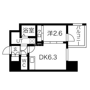 エスグランデ難波グランツ(旧:ミラージュパレス難波グランツ)の間取り図