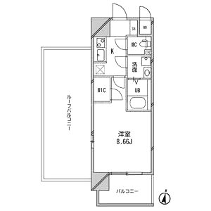 アーデン谷町の間取り図