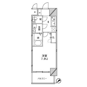 アーデン谷町の間取り図