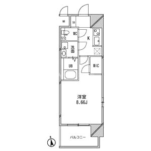 アーデン谷町の間取り図