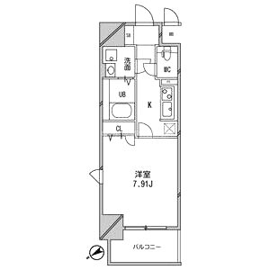 アーデン谷町の間取り図