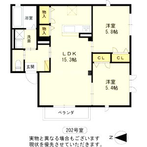 仮称)Greengardenことほぎの間取り図