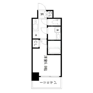 ジアコスモ江戸堀パークフロントの間取り図