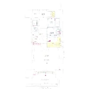 ジアコスモ江戸堀パークフロントの間取り図